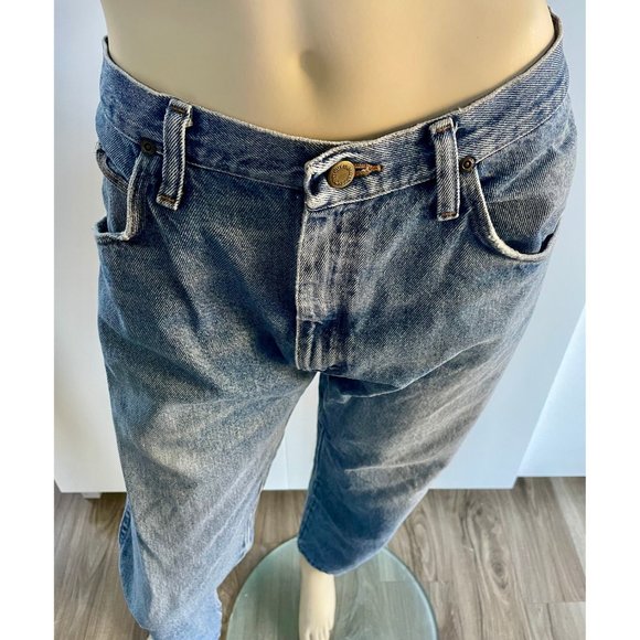 Vintage 90s Wrangler Jeans, 34W x 30, Lightwash Boyfriend Jeans - Picture 9 of 9
